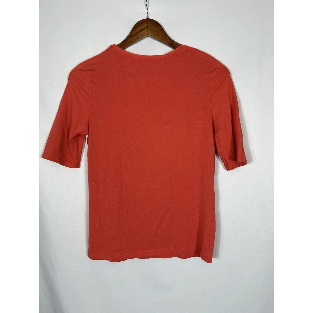 Vintage Mossimo Y2K Fitted Knit Top 00s Half Sleeve Boho Preppy Indie Art Size M